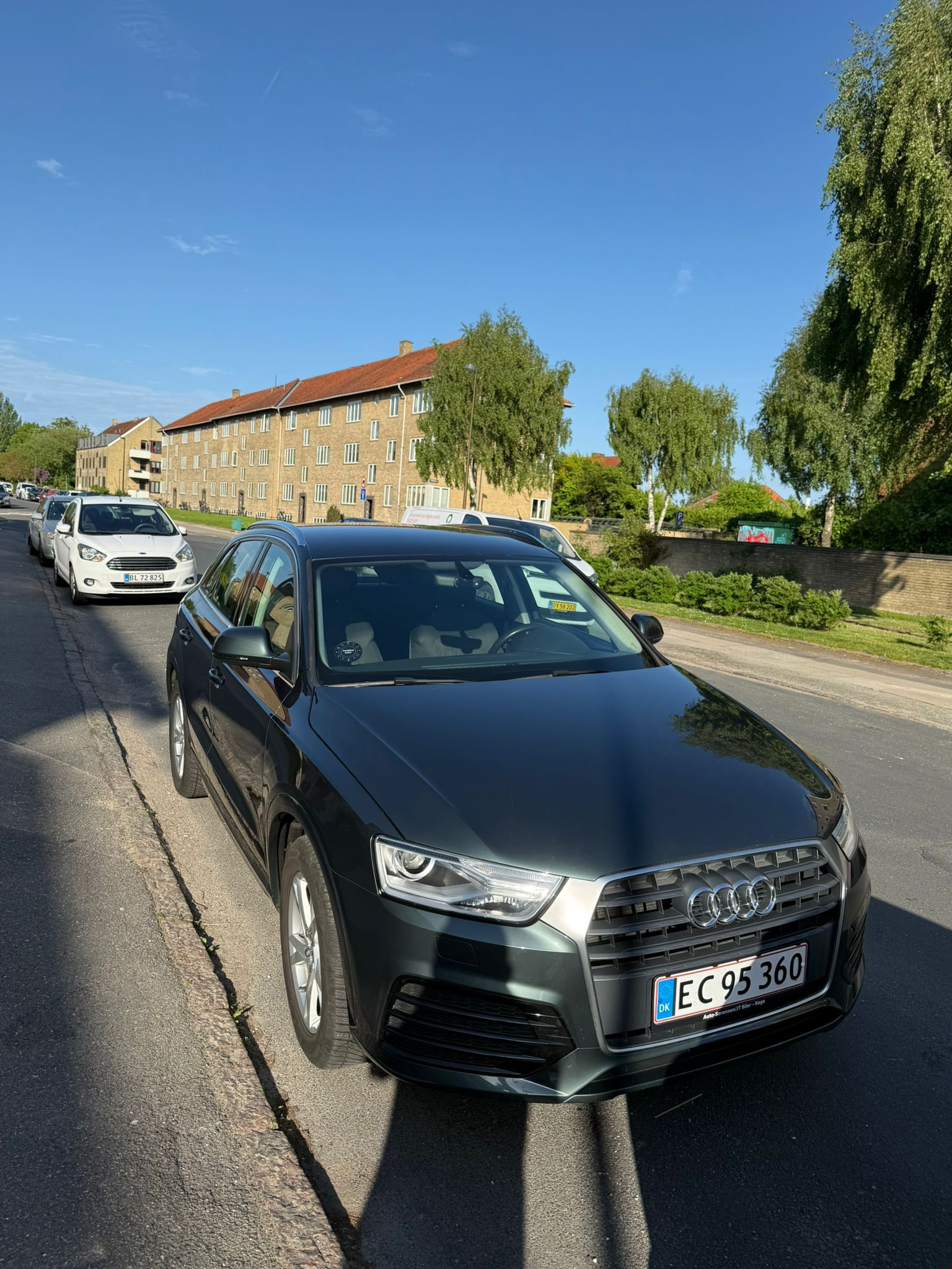 Grøn Audi Q3 fra 2018