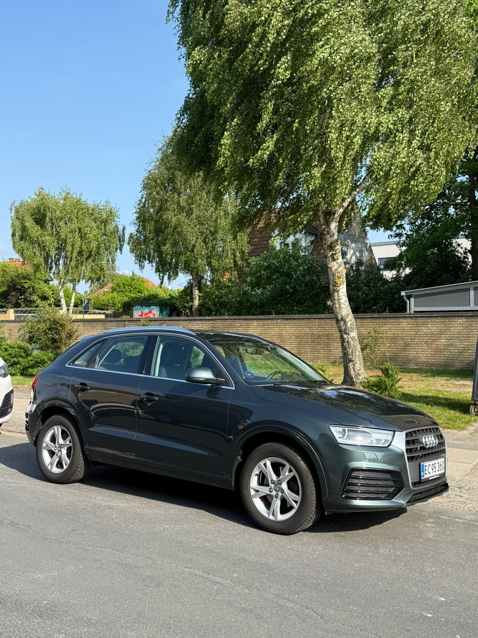 Grøn Audi Q3 fra 2018