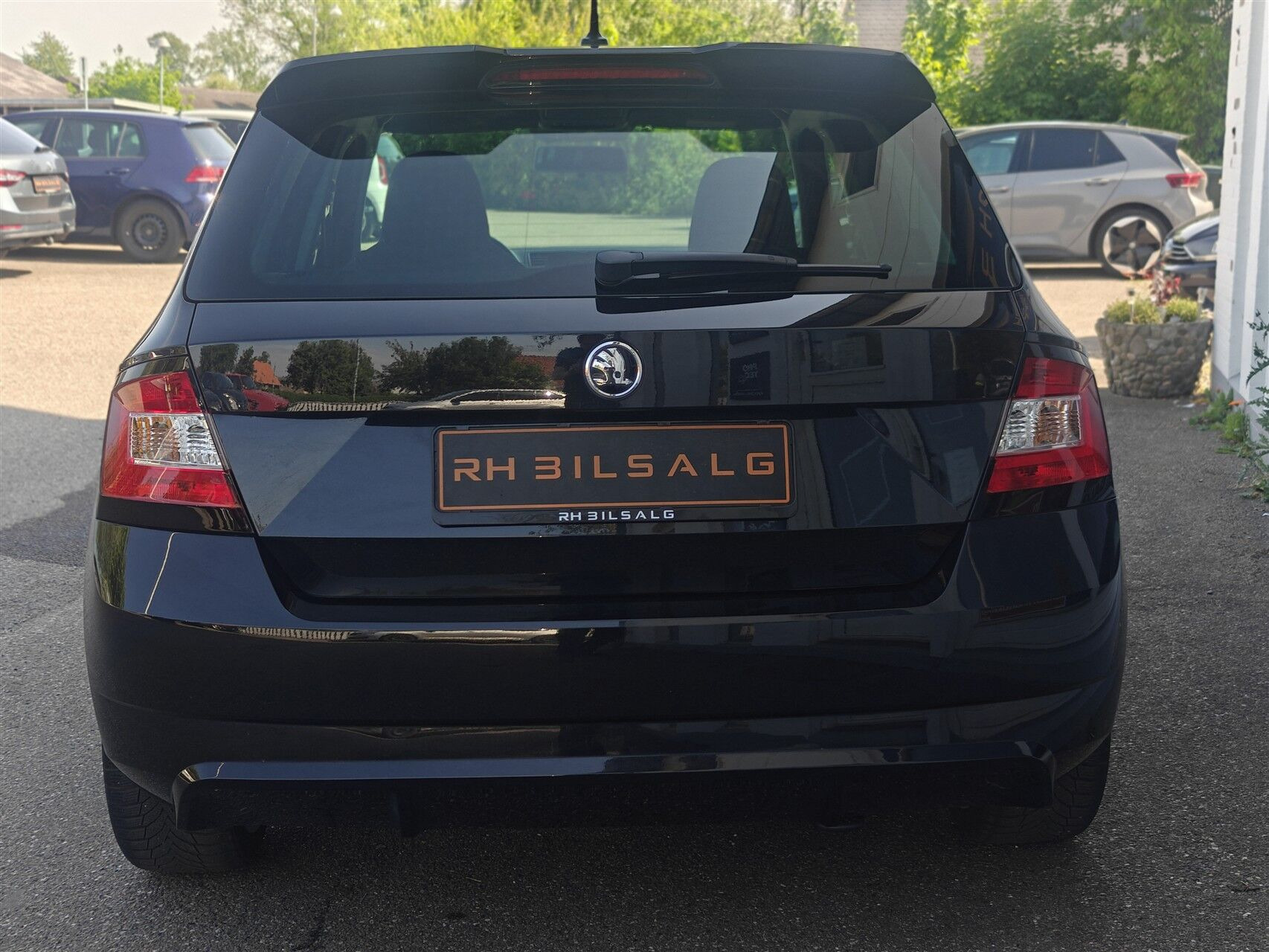 Sort Skoda Fabia fra 2017