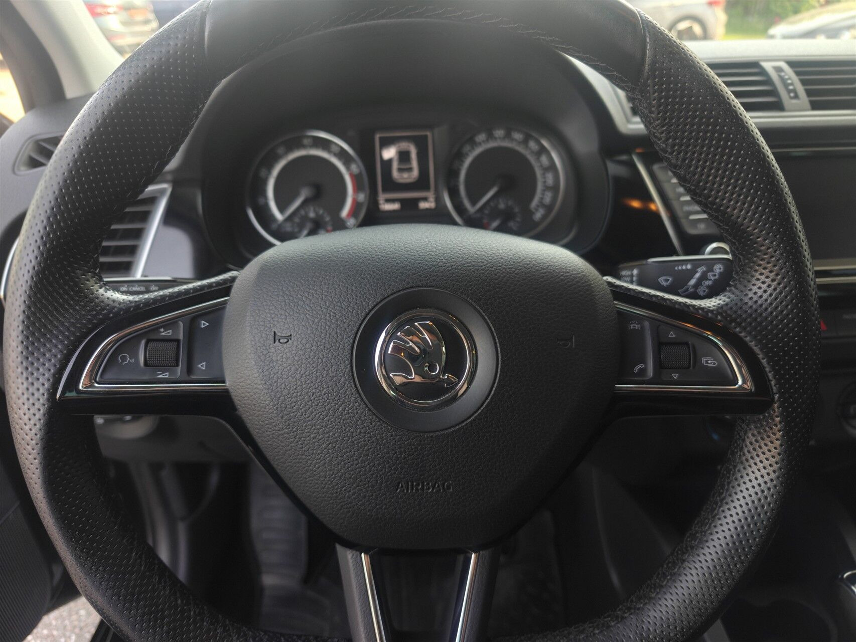 Sort Skoda Fabia fra 2017