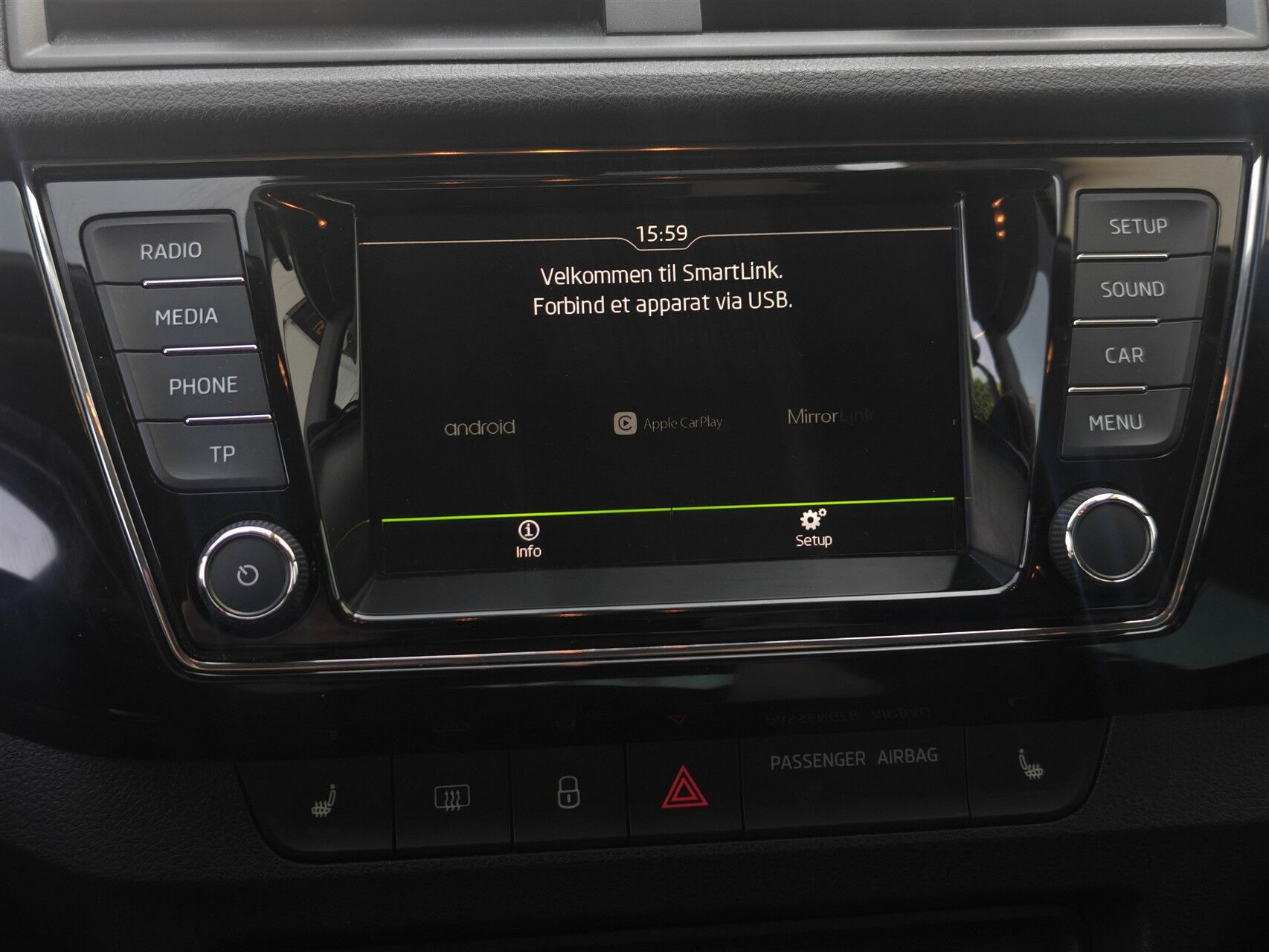 Sort Skoda Fabia fra 2017