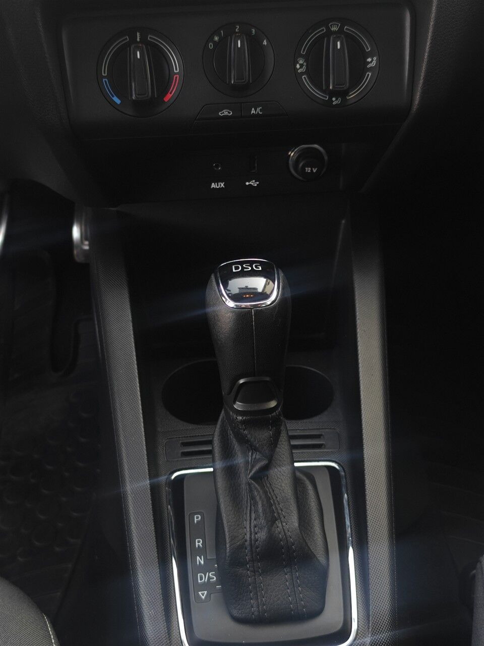 Sort Skoda Fabia fra 2017