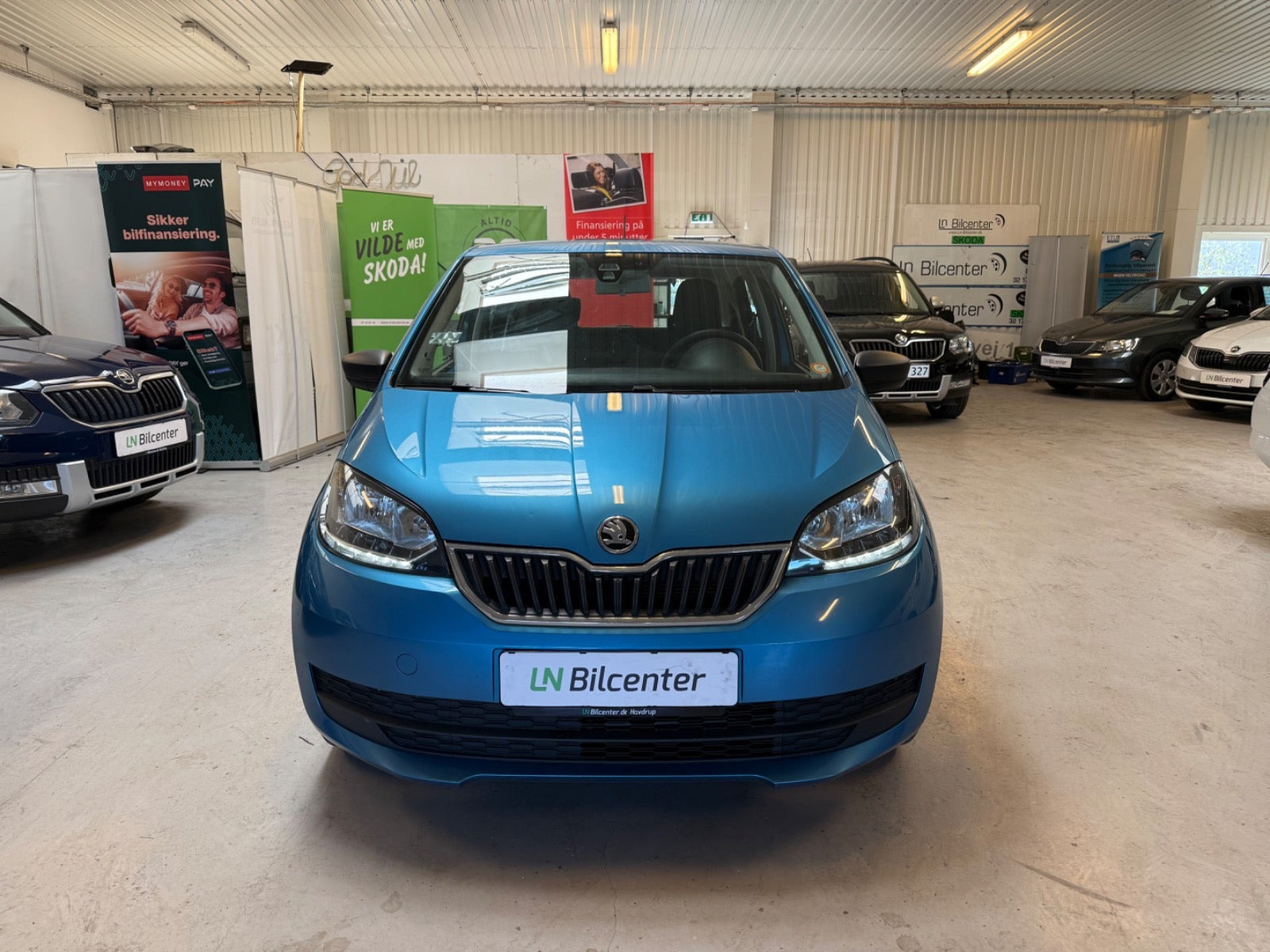 Blå Skoda Citigo fra 2019