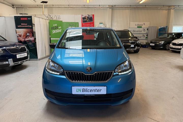 Blå Skoda Citigo fra 2019