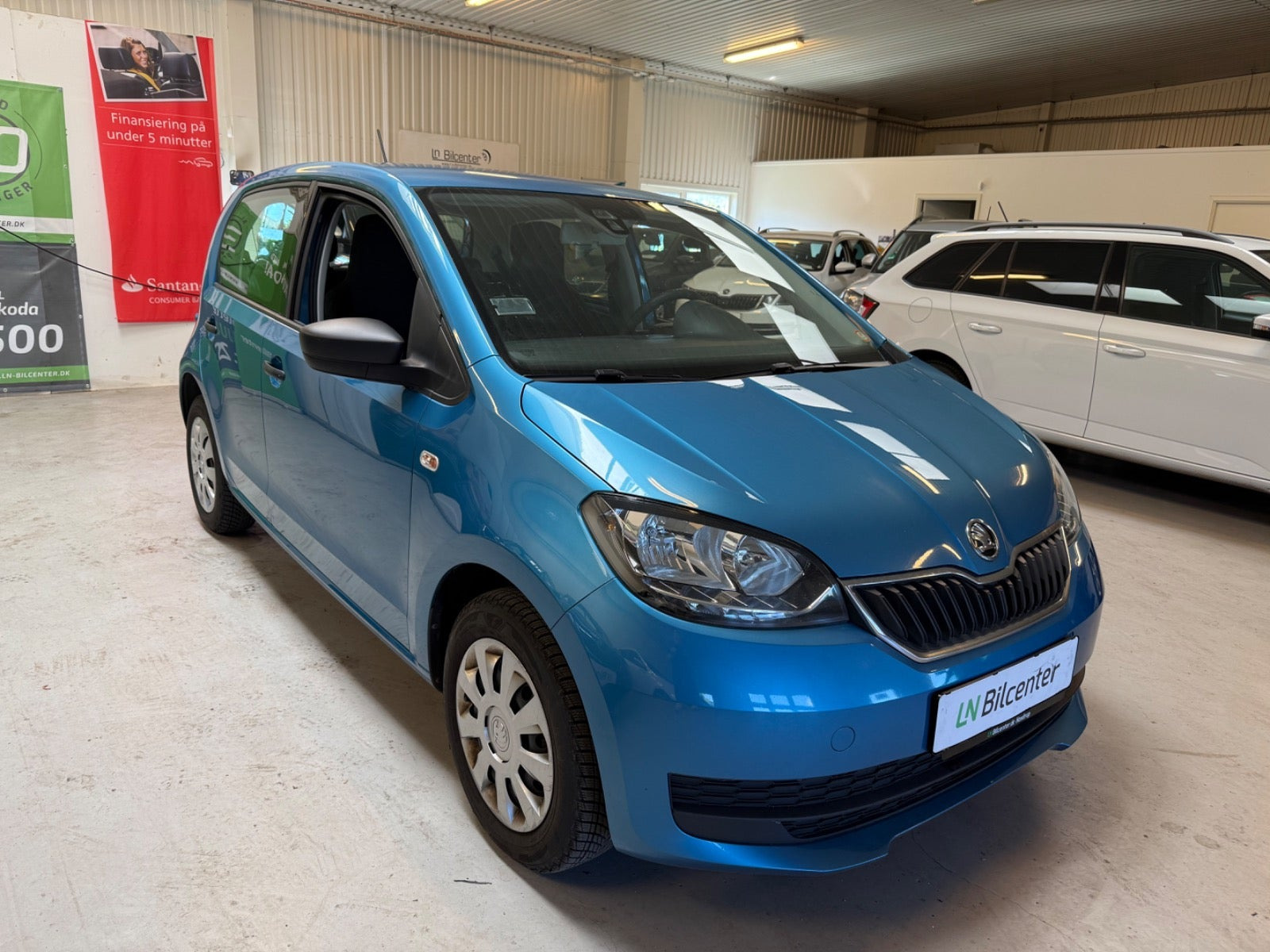 Blå Skoda Citigo fra 2019
