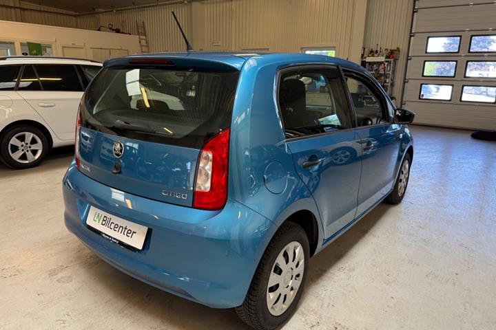 Blå Skoda Citigo fra 2019