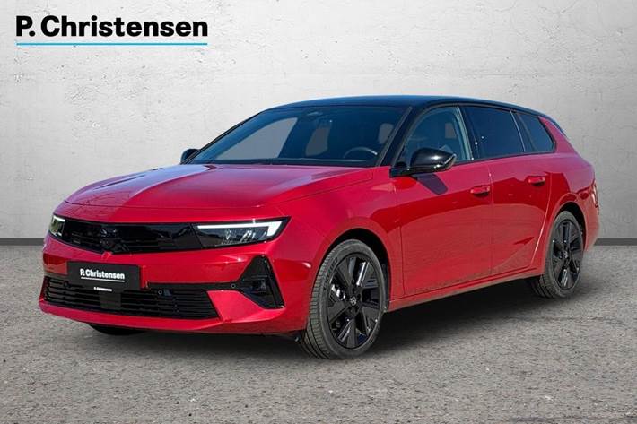 Rød Opel Astra-e fra 2024