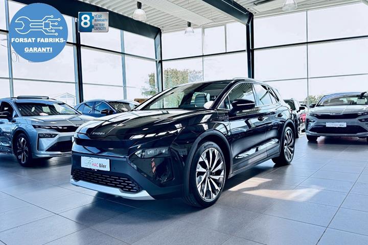Sort Skoda Elroq fra 2025 set udefra