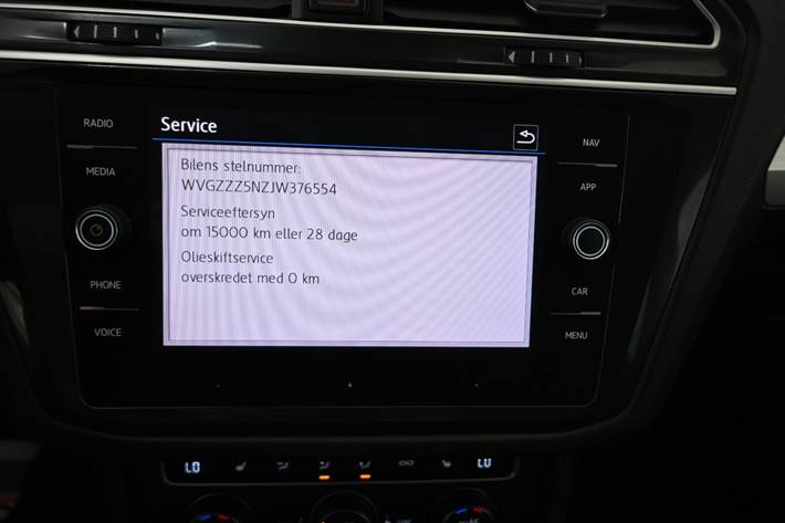 Grå VW Tiguan fra 2018