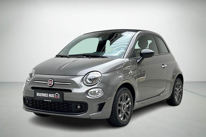 Grå Fiat 500C fra 2021