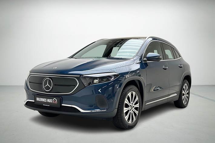 Blå Mercedes EQA 350 fra 2021