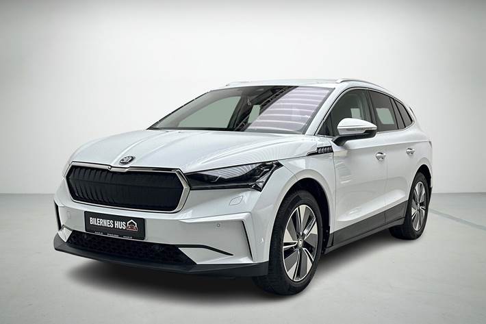 Hvid Skoda Enyaq fra 2021