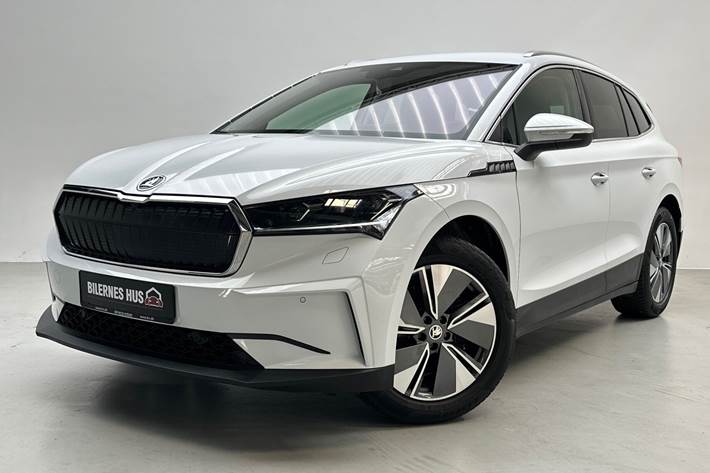 Hvid Skoda Enyaq fra 2021