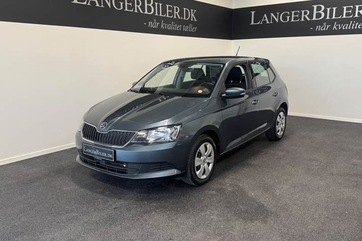 Grå Skoda Fabia fra 2018