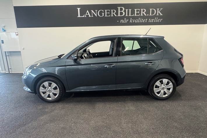 Grå Skoda Fabia fra 2018