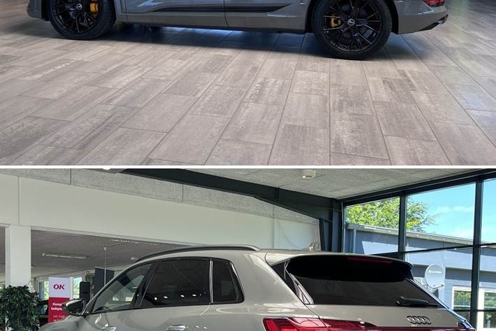 Grå Audi e-tron fra 2023