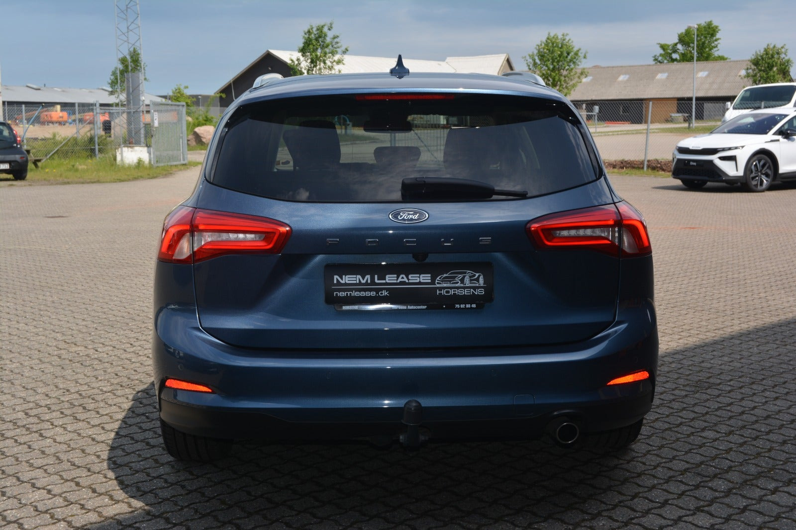 Blå Ford Focus fra 2019