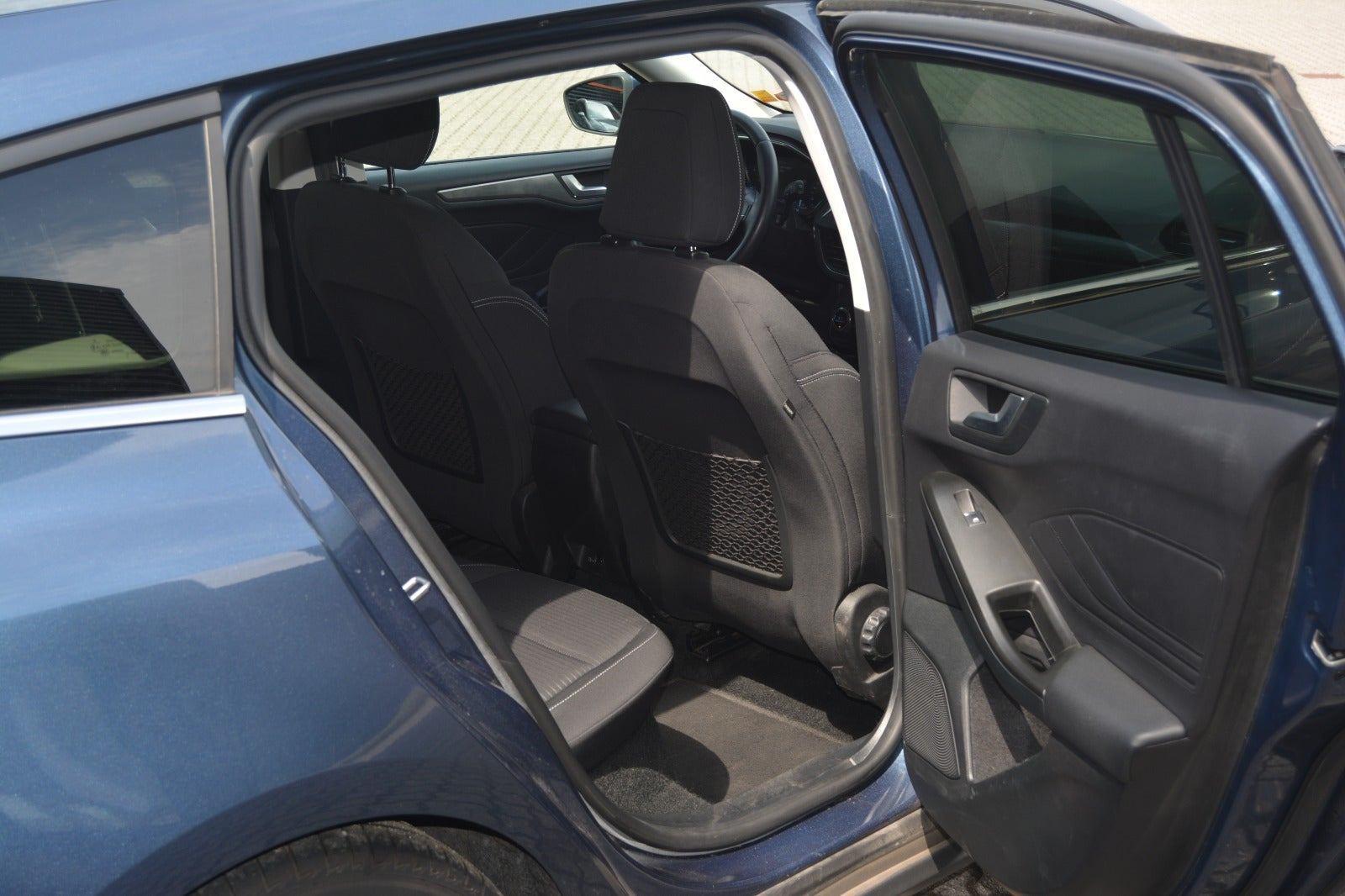 Blå Ford Focus fra 2019