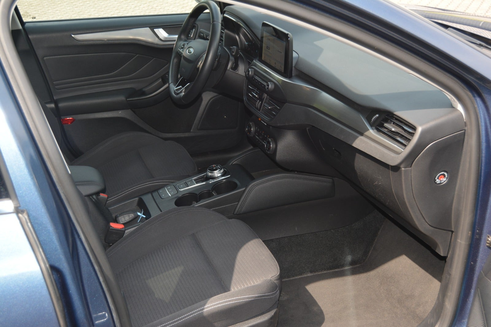 Blå Ford Focus fra 2019
