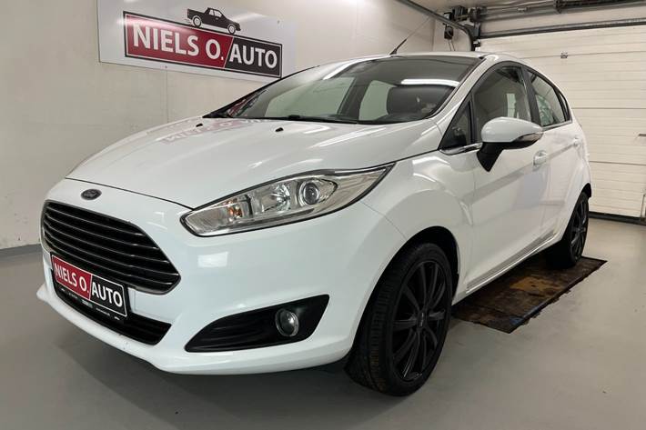 Hvid Ford Fiesta fra 2013