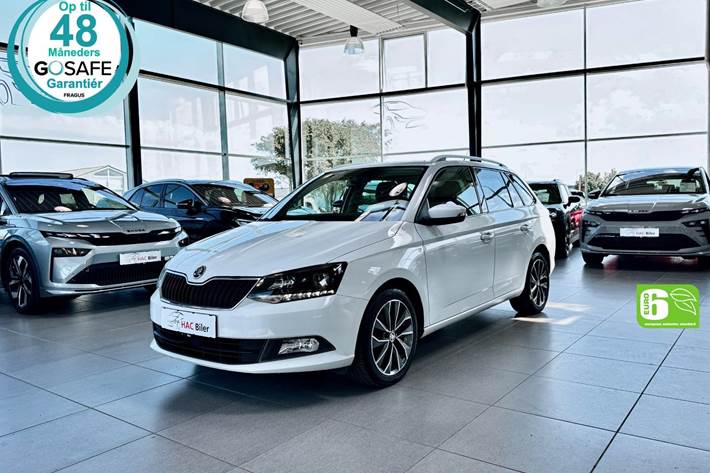 Hvid Skoda Fabia fra 2015