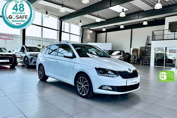 Hvid Skoda Fabia fra 2015