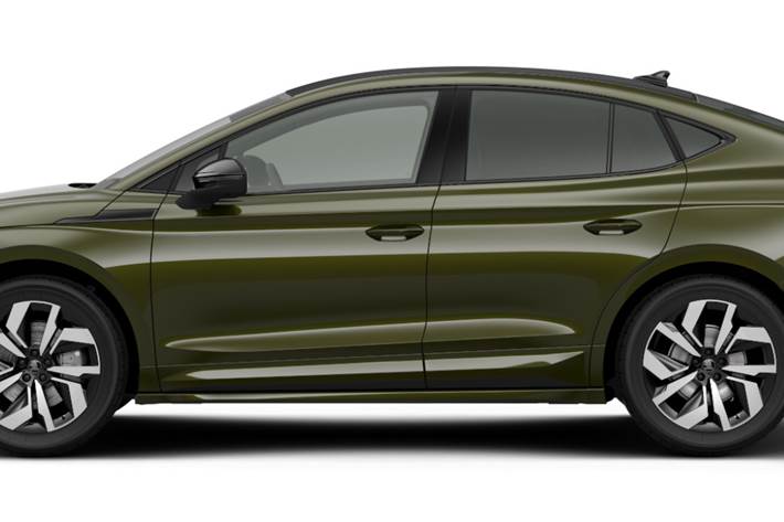 Grøn Skoda Enyaq fra 2026