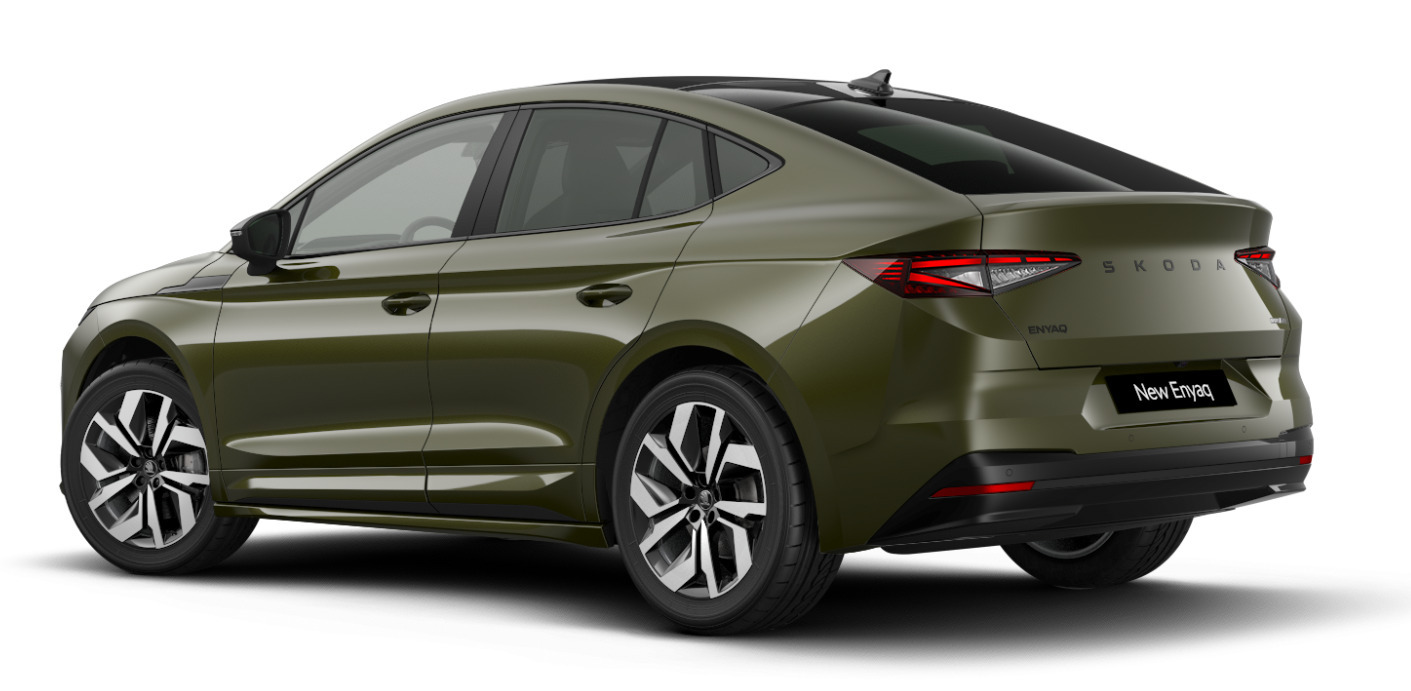 Grøn Skoda Enyaq fra 2026