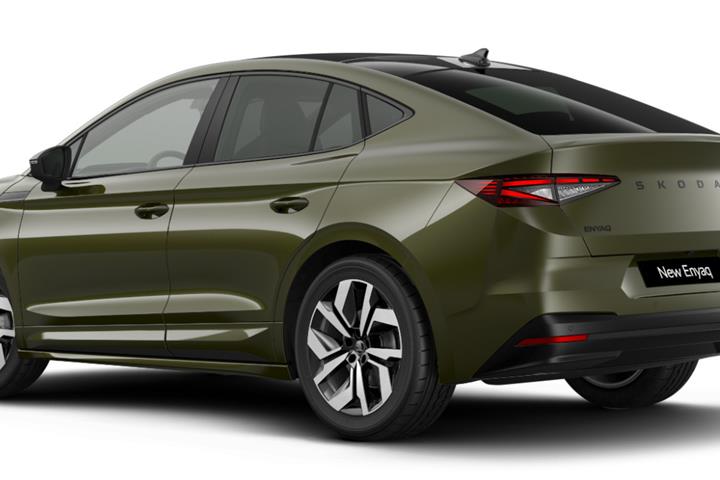 Grøn Skoda Enyaq fra 2026