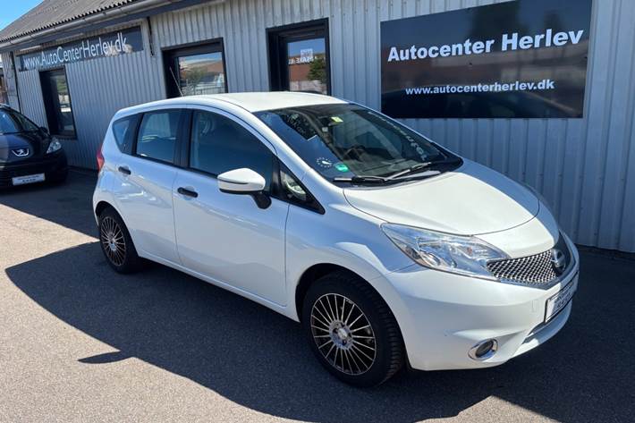 Hvid Nissan Note fra 2014