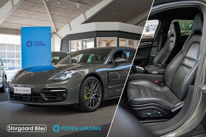 Grøn Porsche Panamera 4 fra 2021