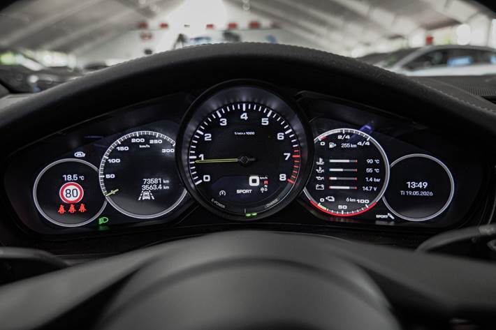 Grøn Porsche Panamera 4 fra 2021