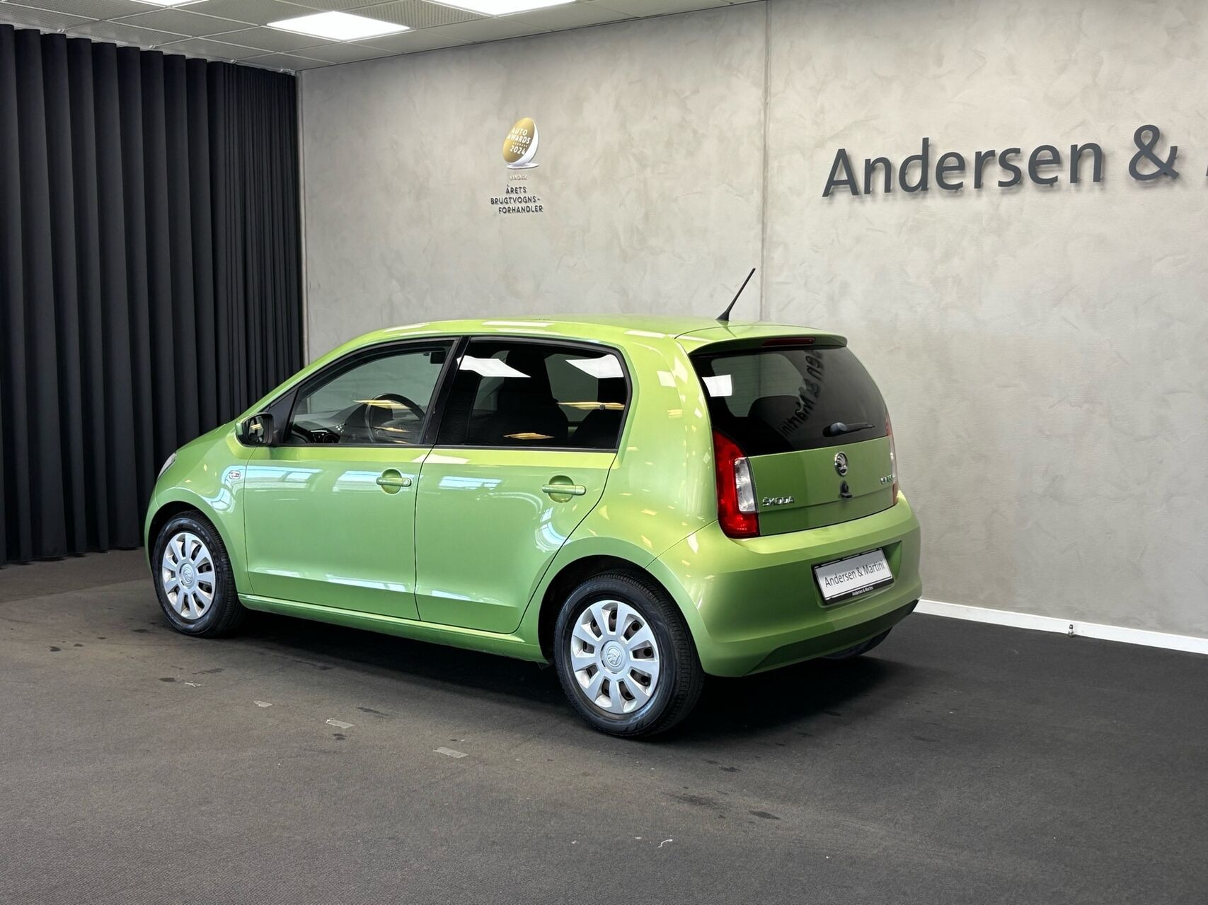 Grøn Skoda Citigo fra 2017