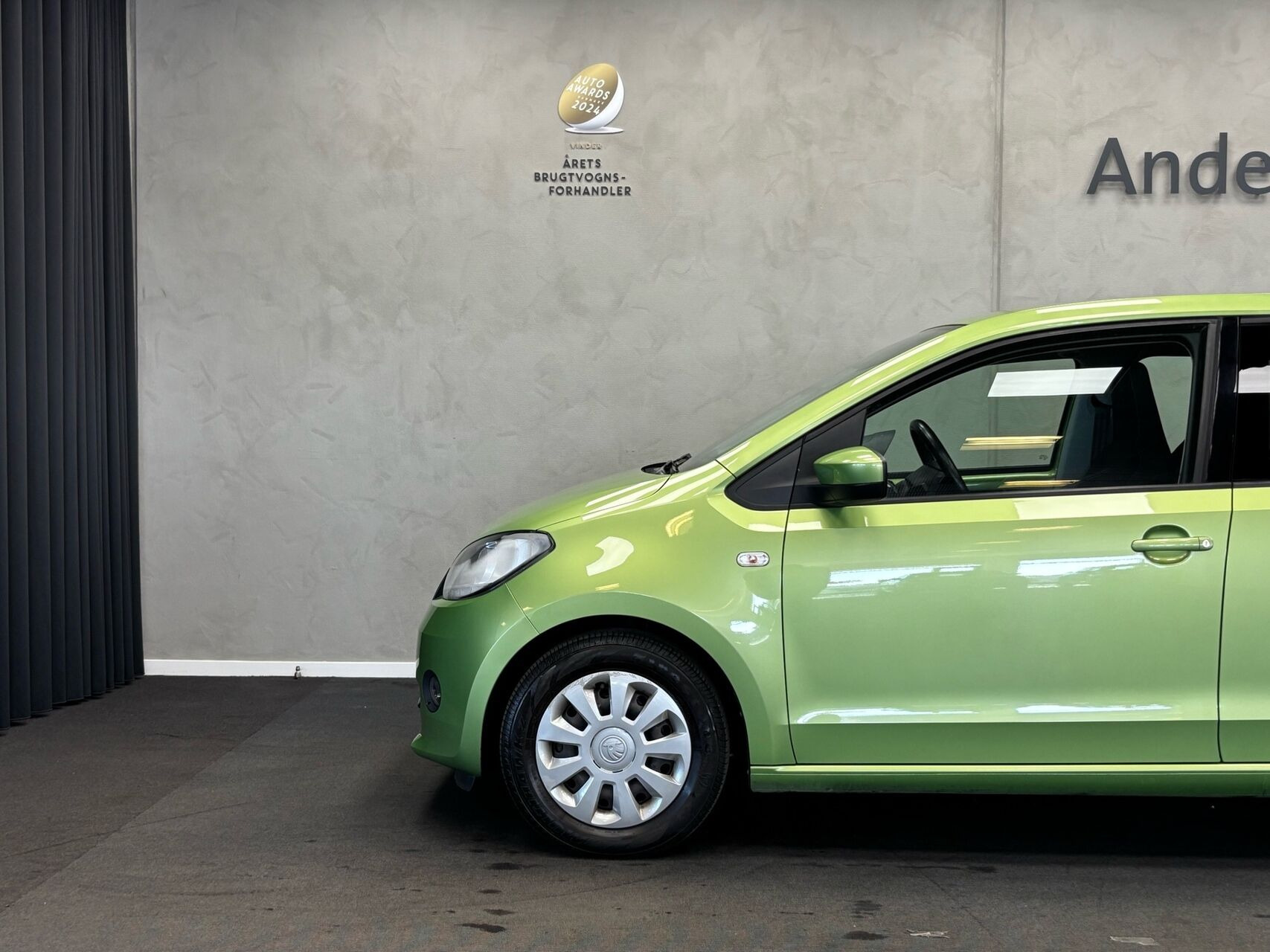 Grøn Skoda Citigo fra 2017