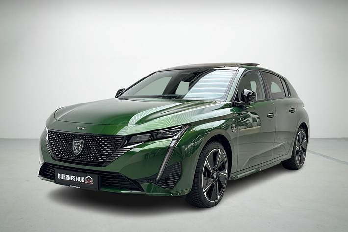 Grøn Peugeot E-308 fra 2024