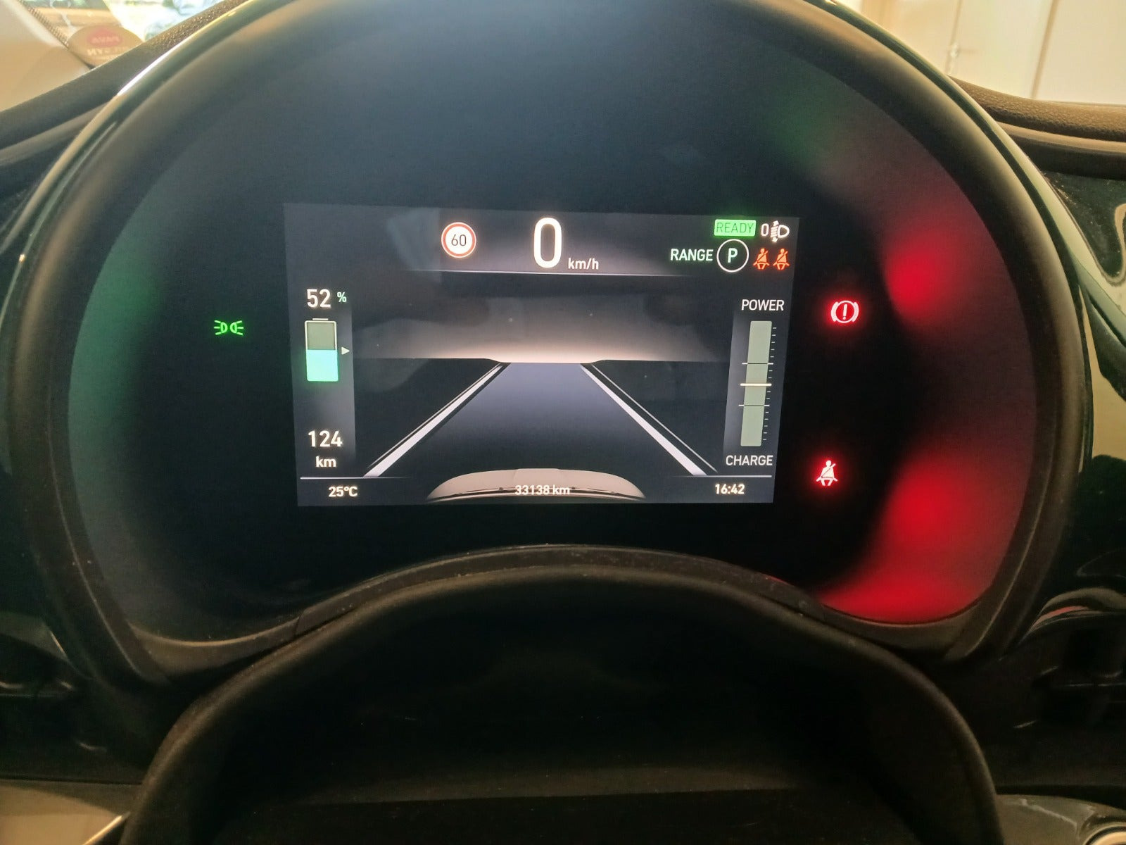 Grøn Fiat 500e fra 2023