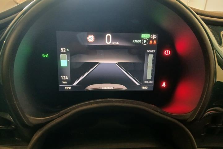 Grøn Fiat 500e fra 2023