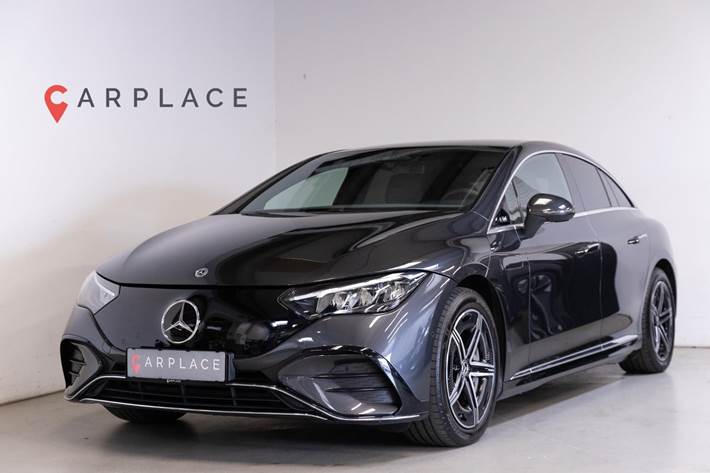 Grå Mercedes EQE350 fra 2024
