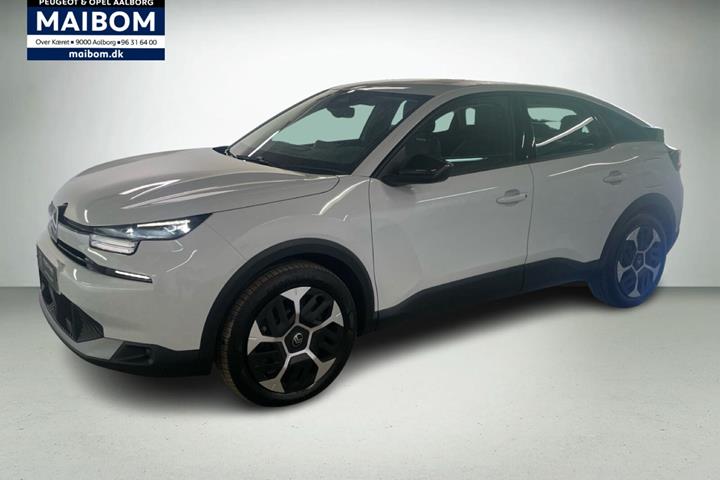 Hvid Citroën ë-C4 fra 2024 set udefra