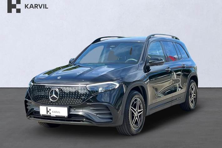 Sort Mercedes EQB250+ fra 2025 set udefra