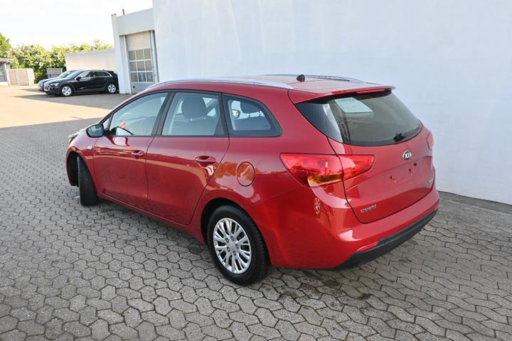 Rød Kia Ceed fra 2016
