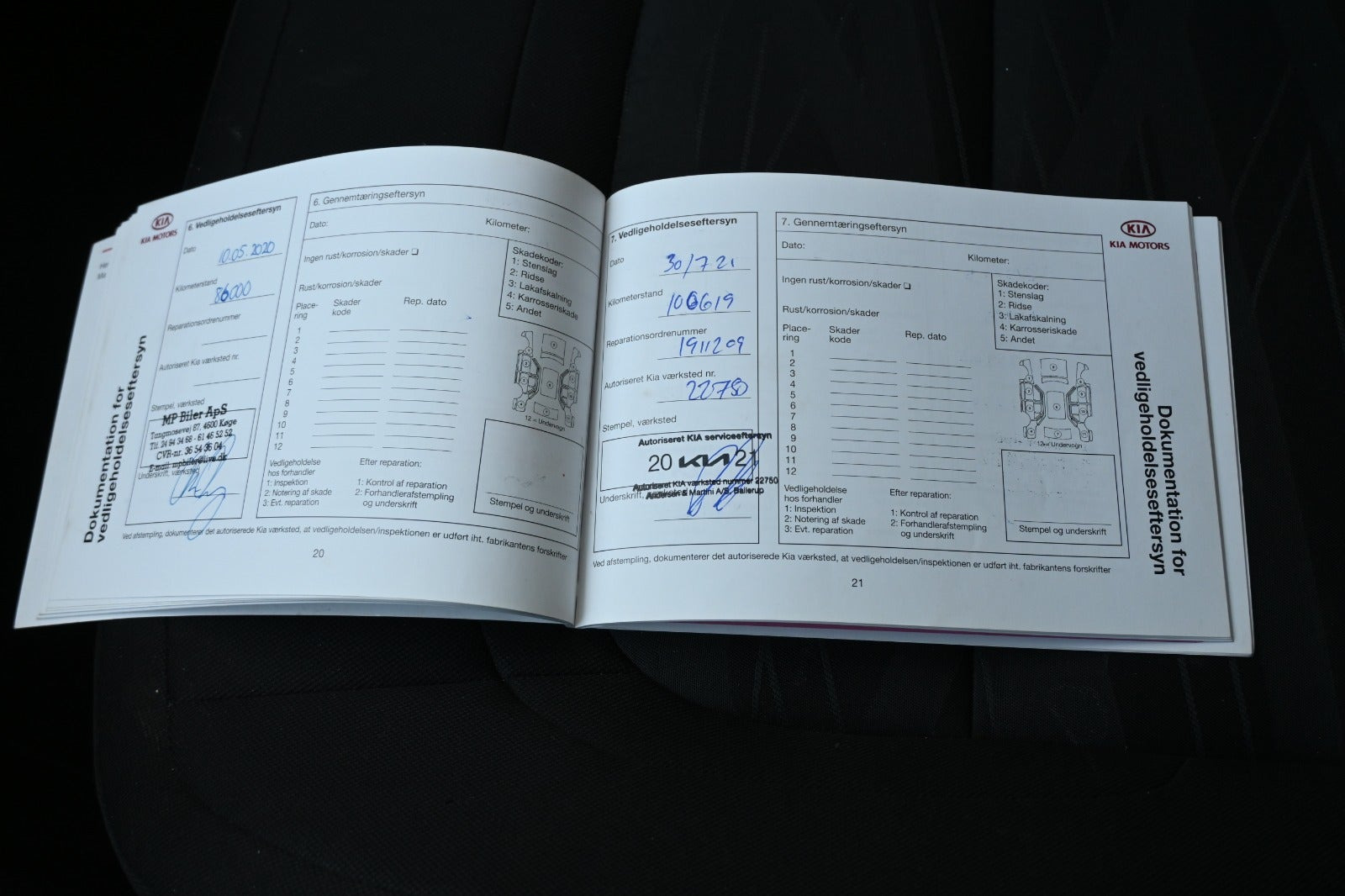 Rød Kia Ceed fra 2016