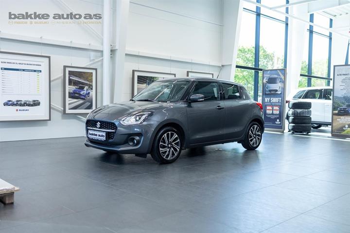 Grå Suzuki Swift fra 2023 set udefra