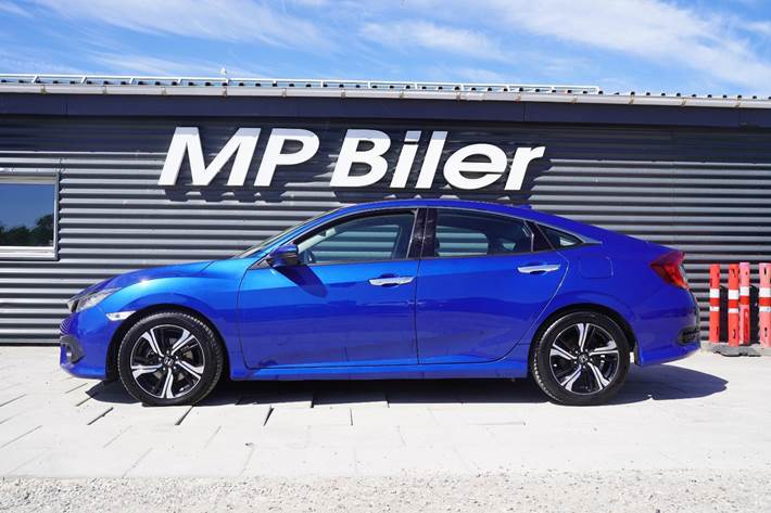 Blå Honda Civic fra 2019