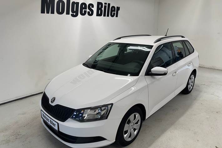 Hvid Skoda Fabia fra 2017