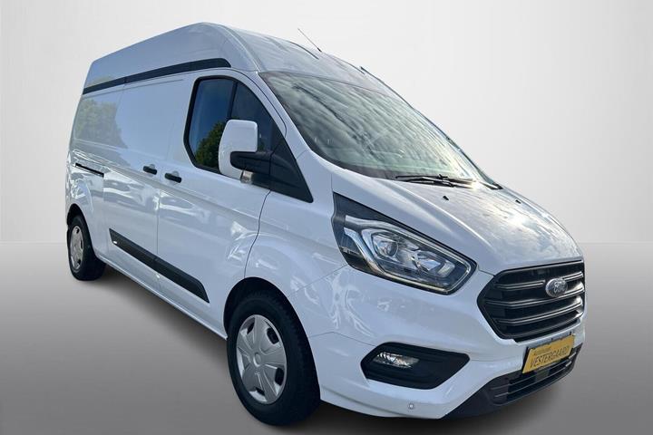 Hvid Ford Transit Custom 340 L1 fra 2020 set udefra