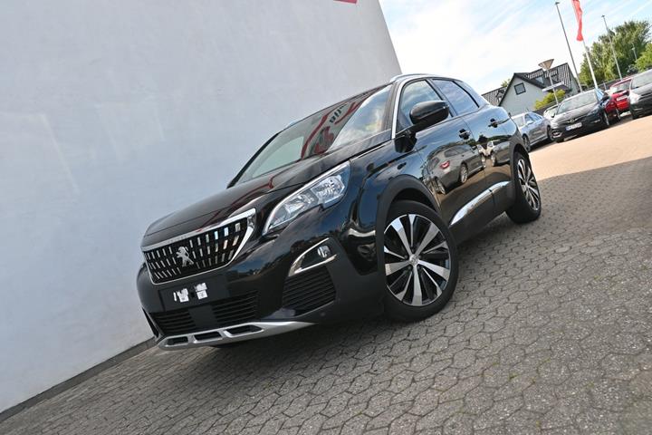 Sort Peugeot 3008 fra 2019 set udefra