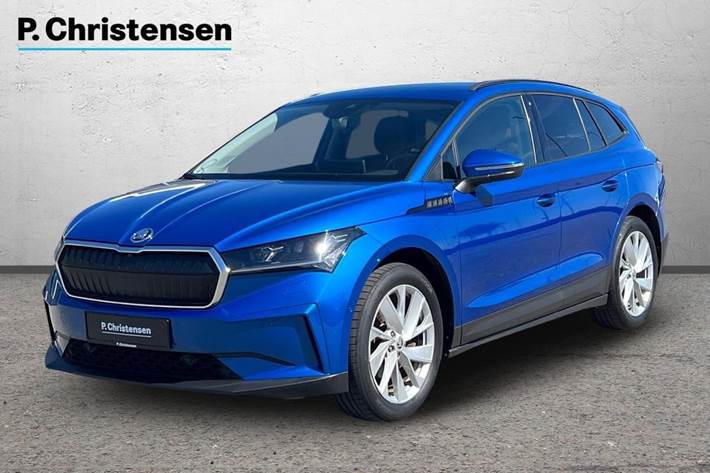 Blå Skoda Enyaq fra 2022