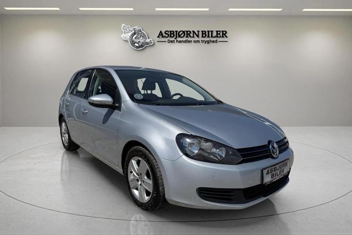 Sølv VW Golf VI fra 2010
