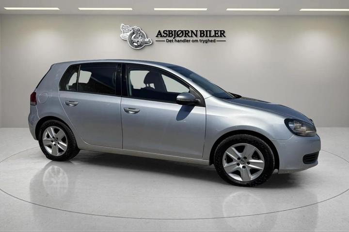 Sølv VW Golf VI fra 2010